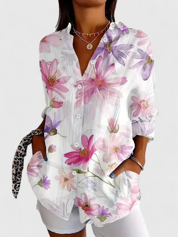 Jade - Bold Creative Button-Up Shirt
