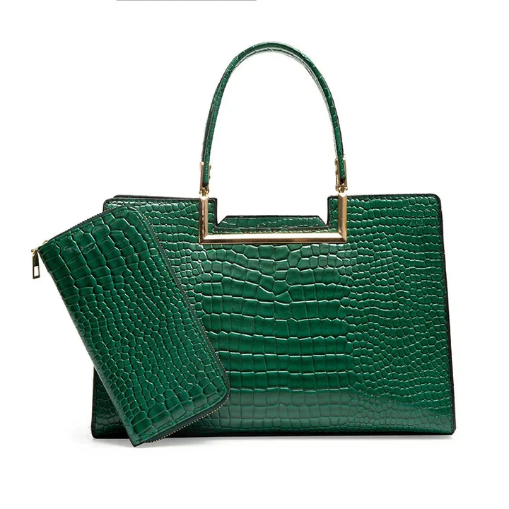 Elegant Leather Bag and Wallet Duo