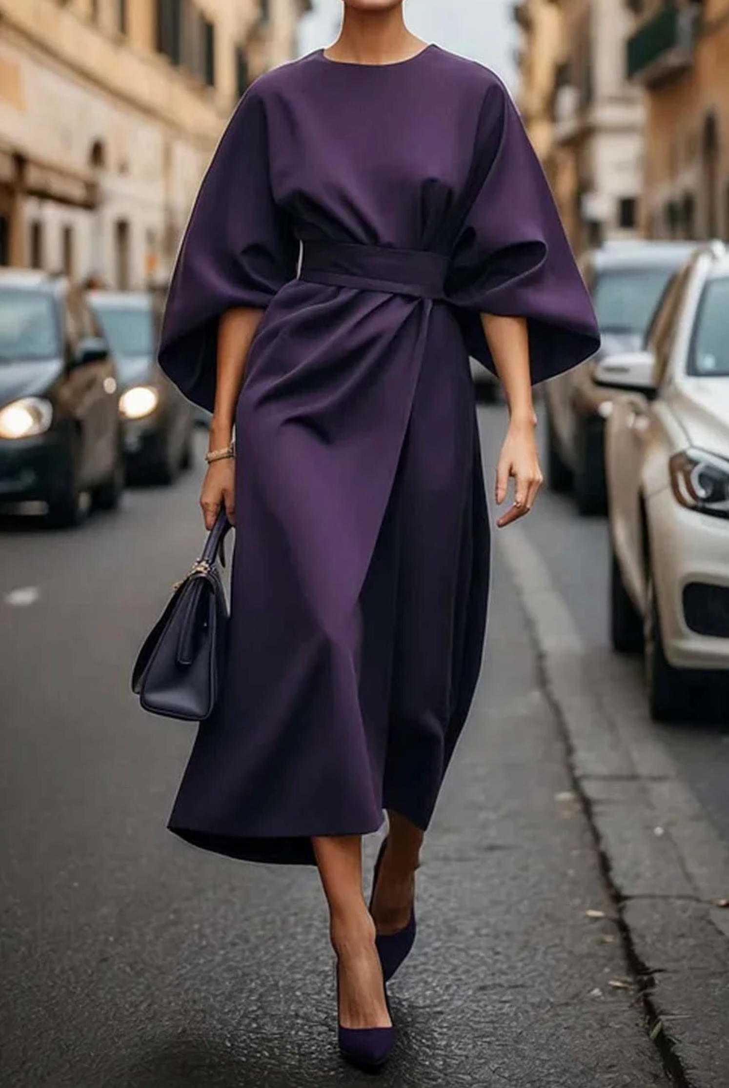 Aria™ | Chic Bell Sleeve Dress