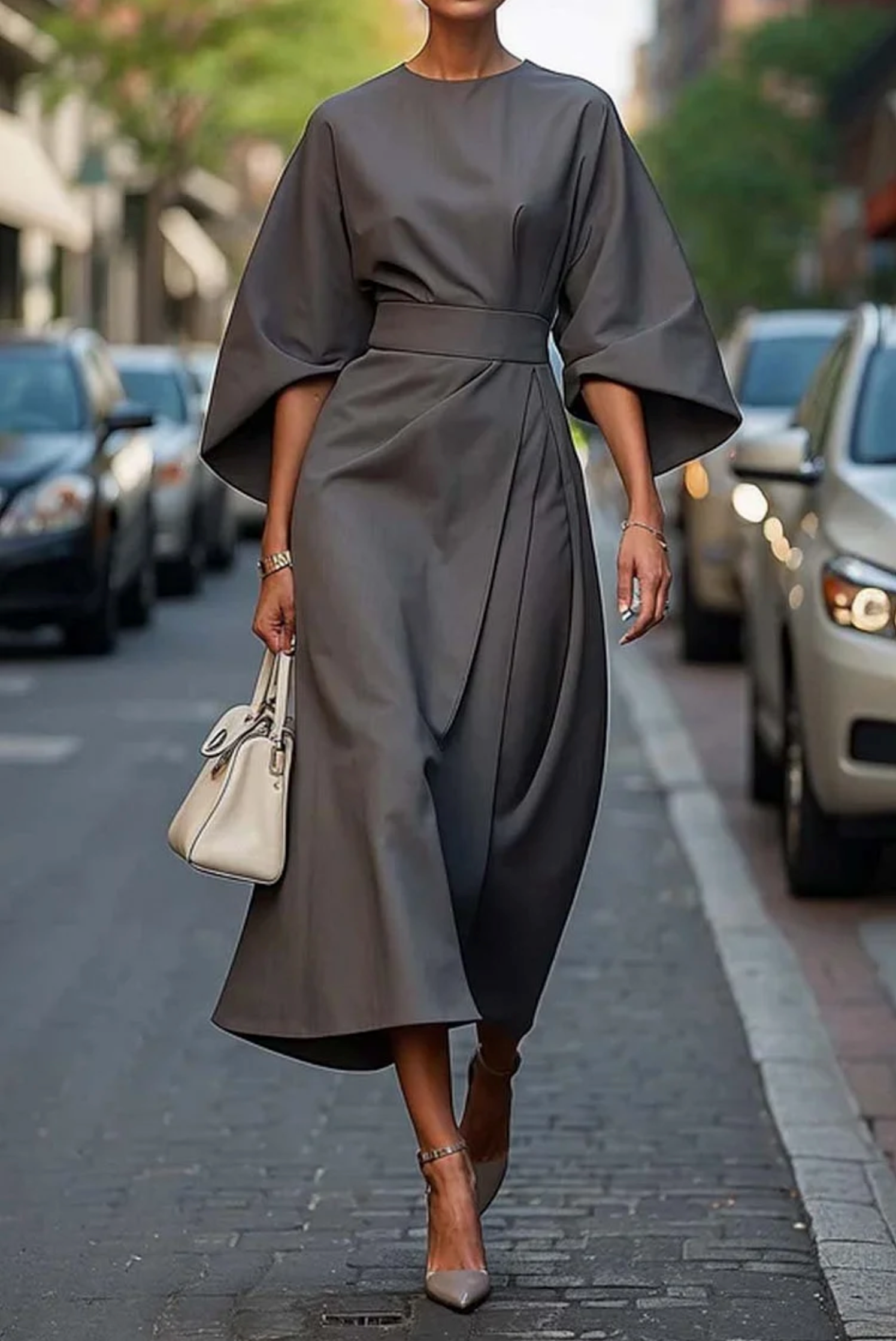 Aria™ | Chic Bell Sleeve Dress