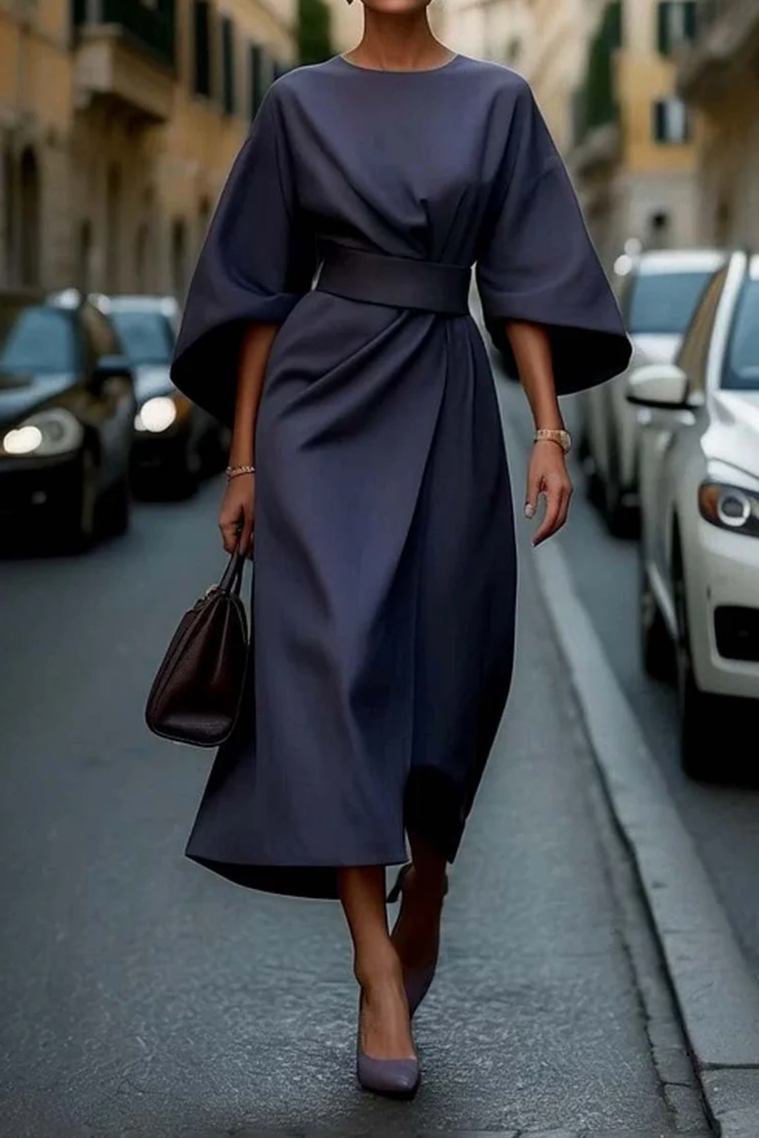 Aria™ | Chic Bell Sleeve Dress