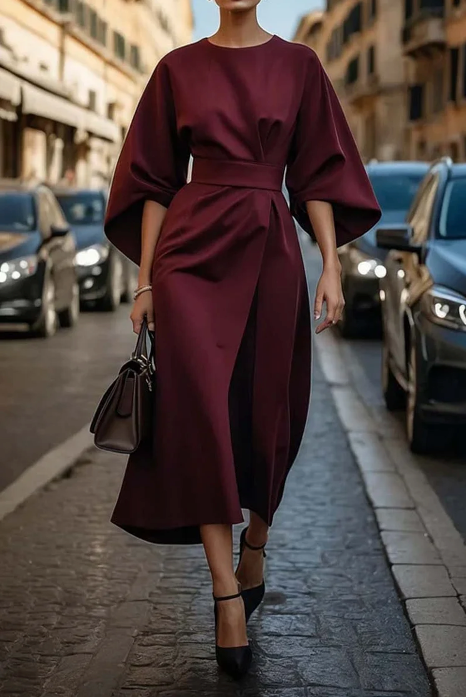 Aria™ | Chic Bell Sleeve Dress