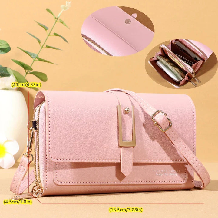 Chic Women's Crossbody Bag - Stylish Mobile Phone and Card Holder