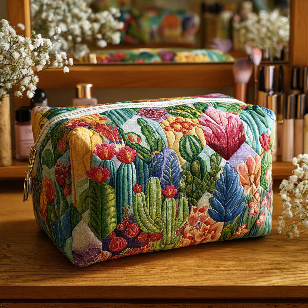 Bette | Desert Bloom Quilted Cosmetic Bag