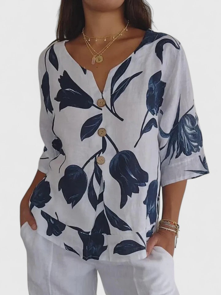 Sophia | Relaxed Fit Crew Neck Top