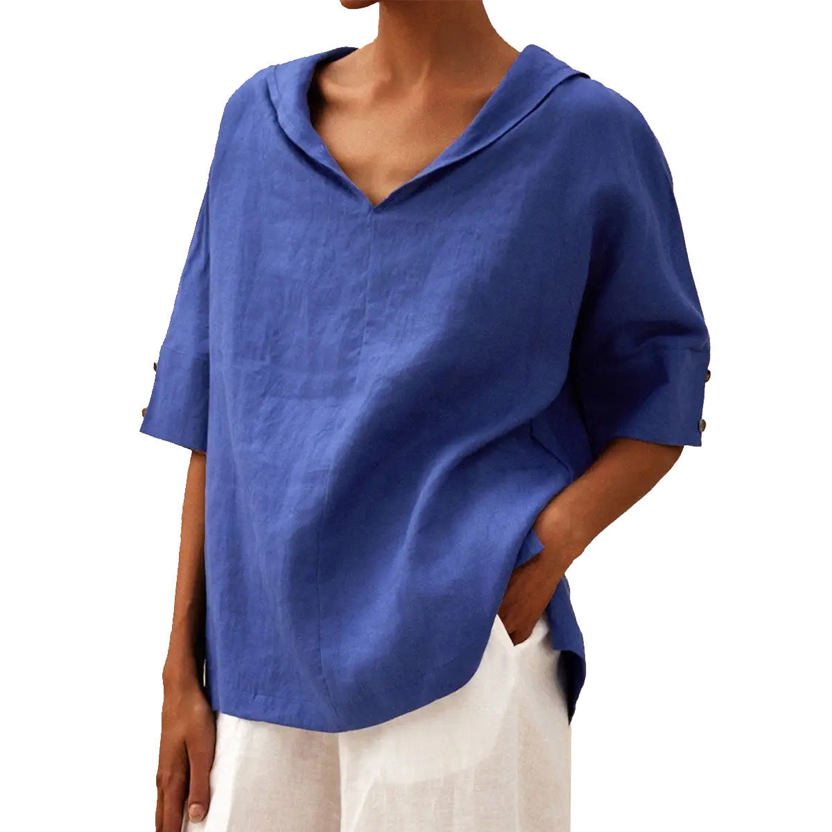 LOLA - Classic Cotton Crew Neck Top
