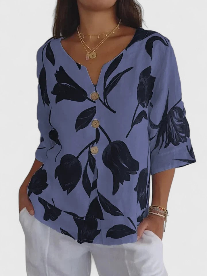 Sophia | Relaxed Fit Crew Neck Top