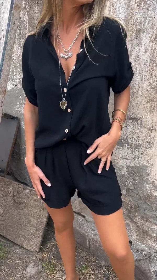 Melda - Airy Button-Up Ensemble