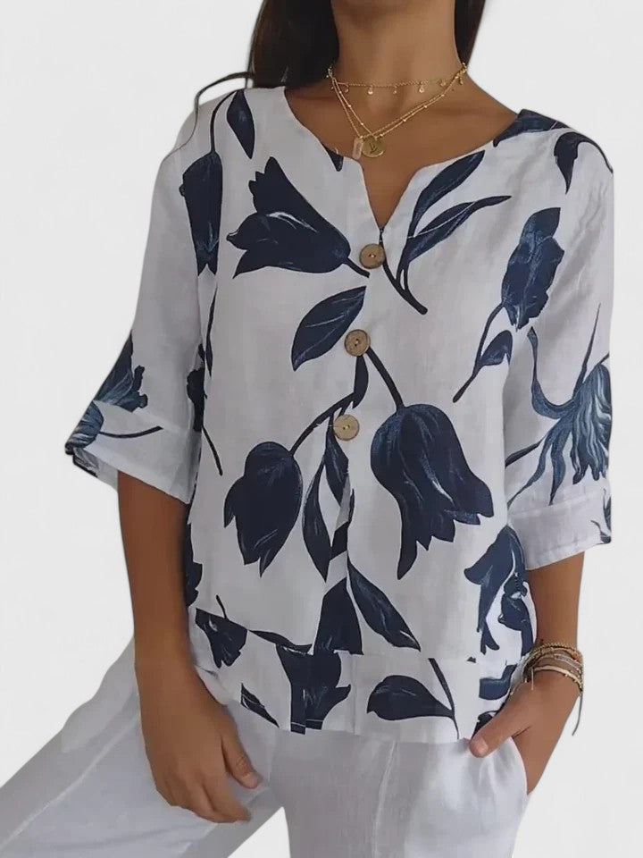 Sophia | Relaxed Fit Crew Neck Top