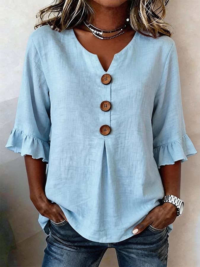 Fluffelle | Fluffy Sleeve Everyday Top