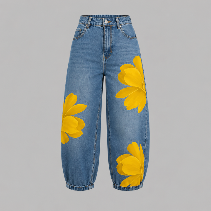 Daniela | Floral Denim Jeans