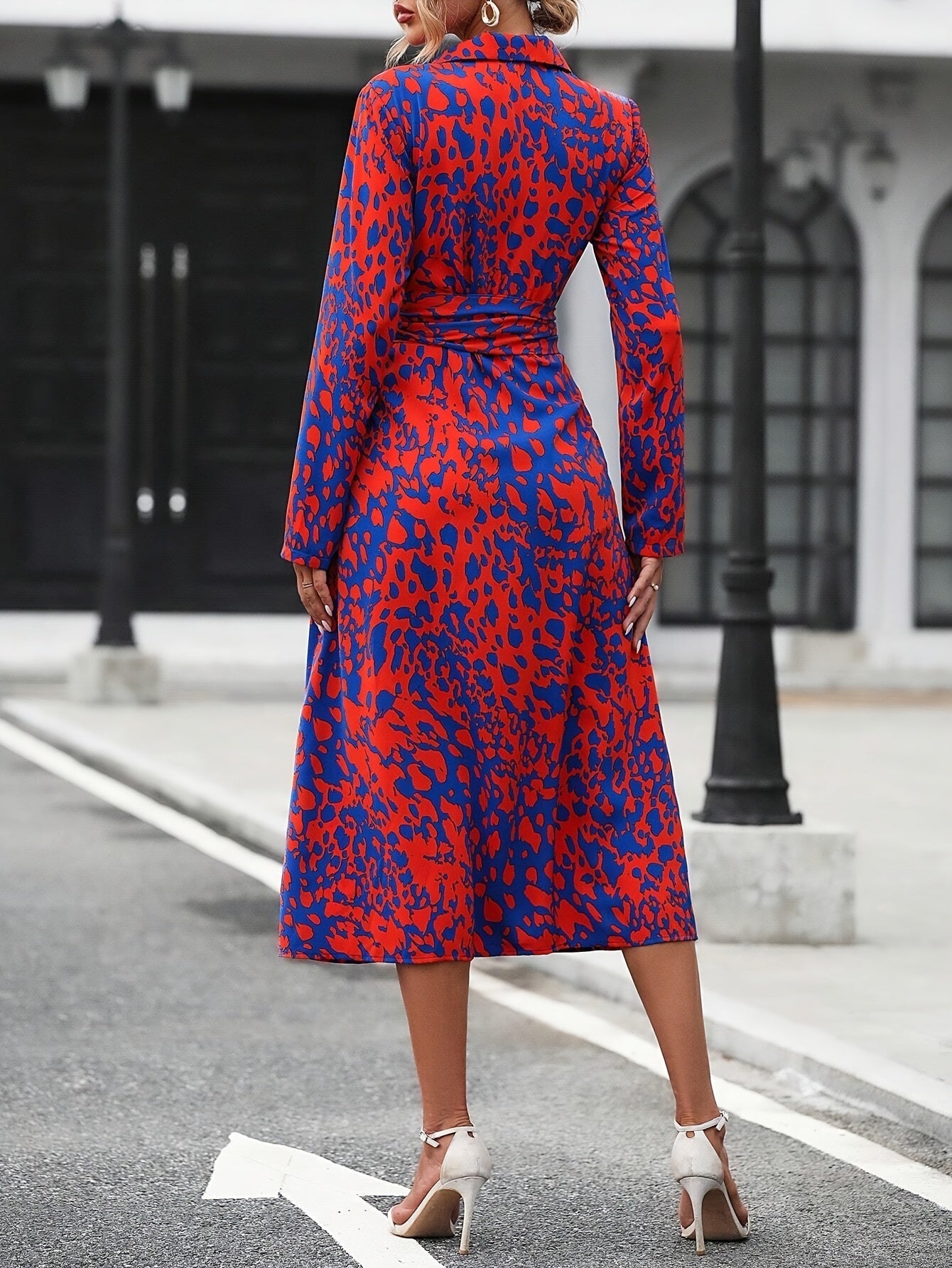 Zafira™ | Abstract Pattern Shirt Dress