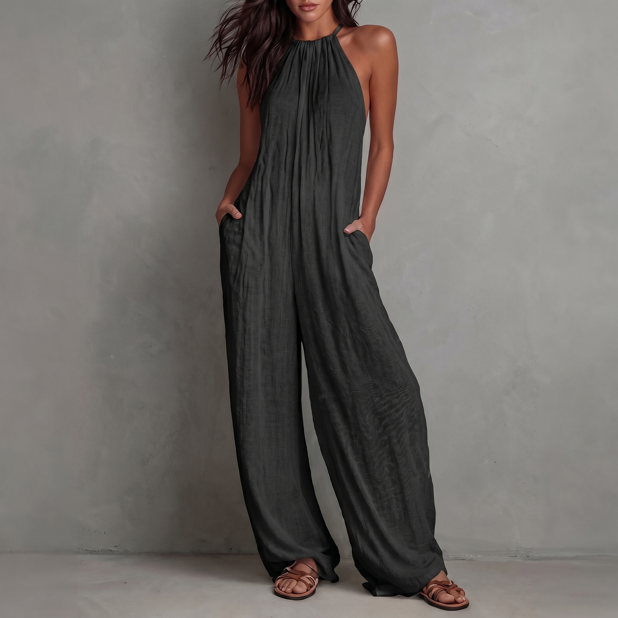 Nivada™ | Elegant Pleated Jumpsuit