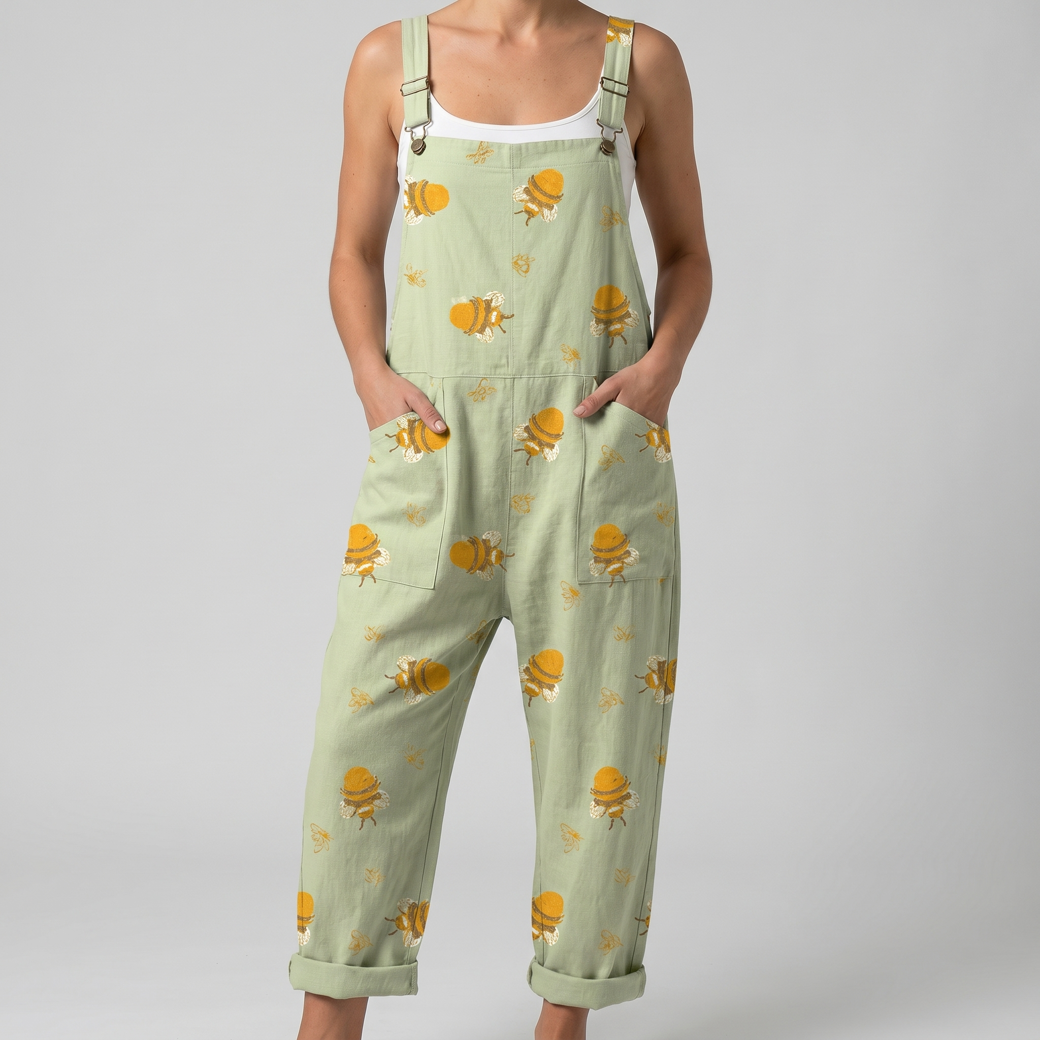 Buzzy™ | Honey Bee Linen Jumpsuit
