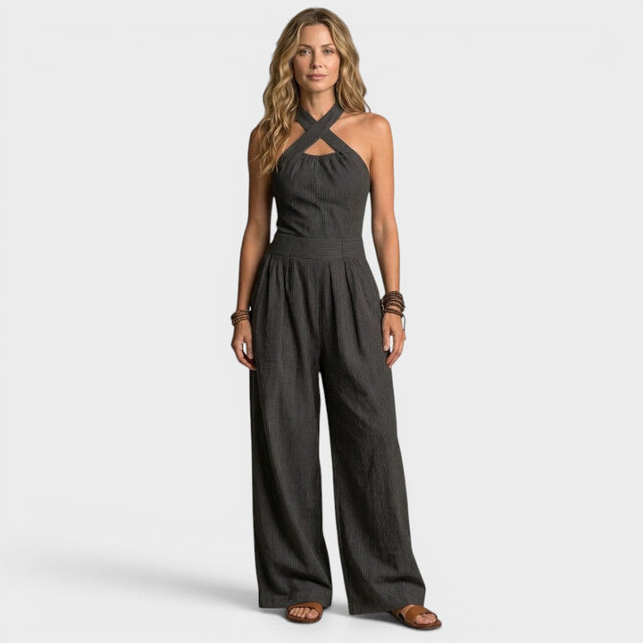 Flavie | Elegant Wrap-Over Jumpsuit