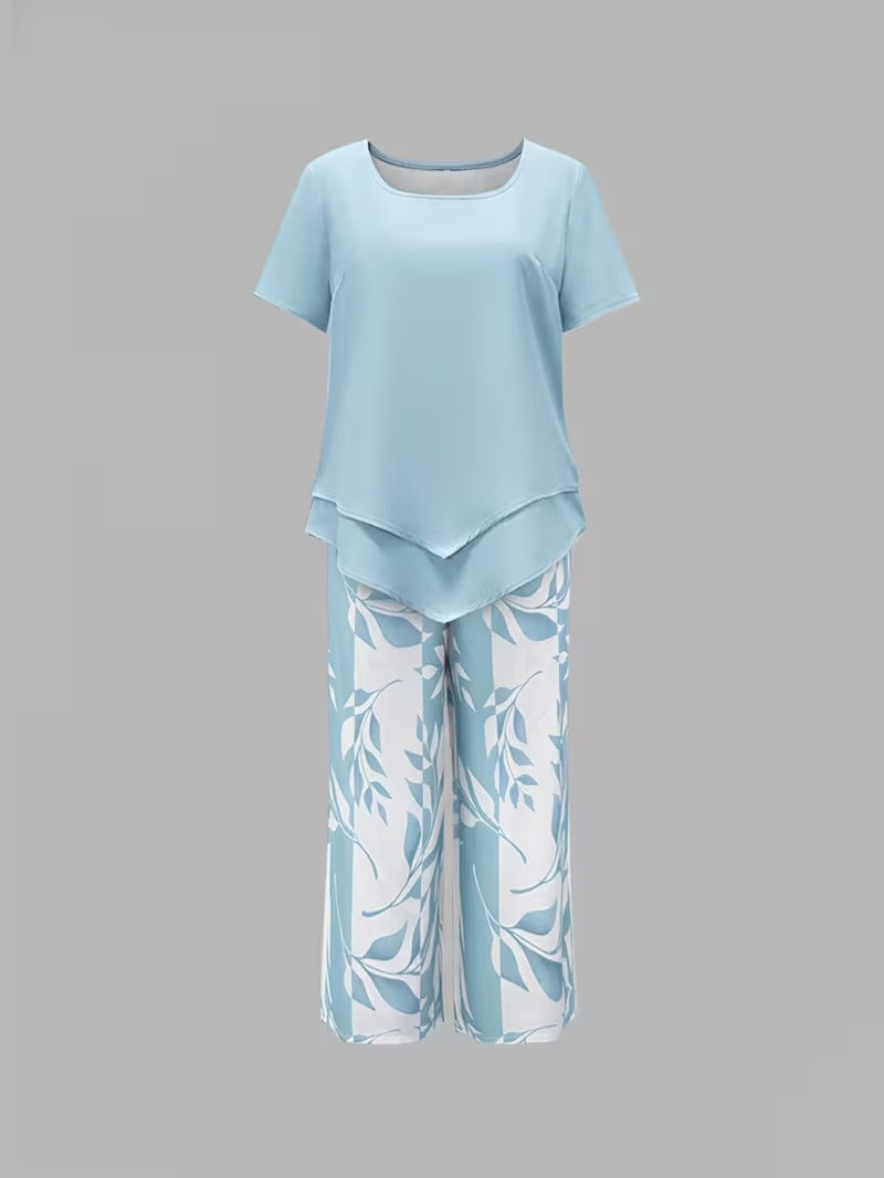 Avy™ | Relaxed Two-Piece Leaf Print Set
