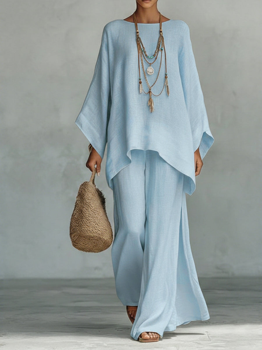 Aria™ | Chic Cotton Blend Two-Piece Ensemble
