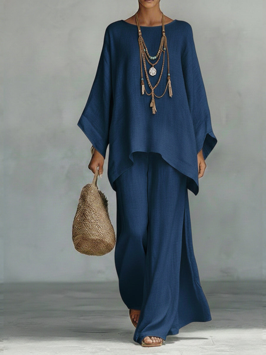 Aria™ | Chic Cotton Blend Two-Piece Ensemble