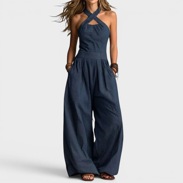 Flavie | Elegant Wrap-Over Jumpsuit