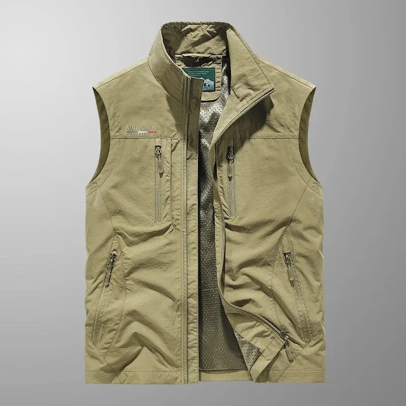 Louis | Breathable Multi-Pocket Cargo Waistcoat