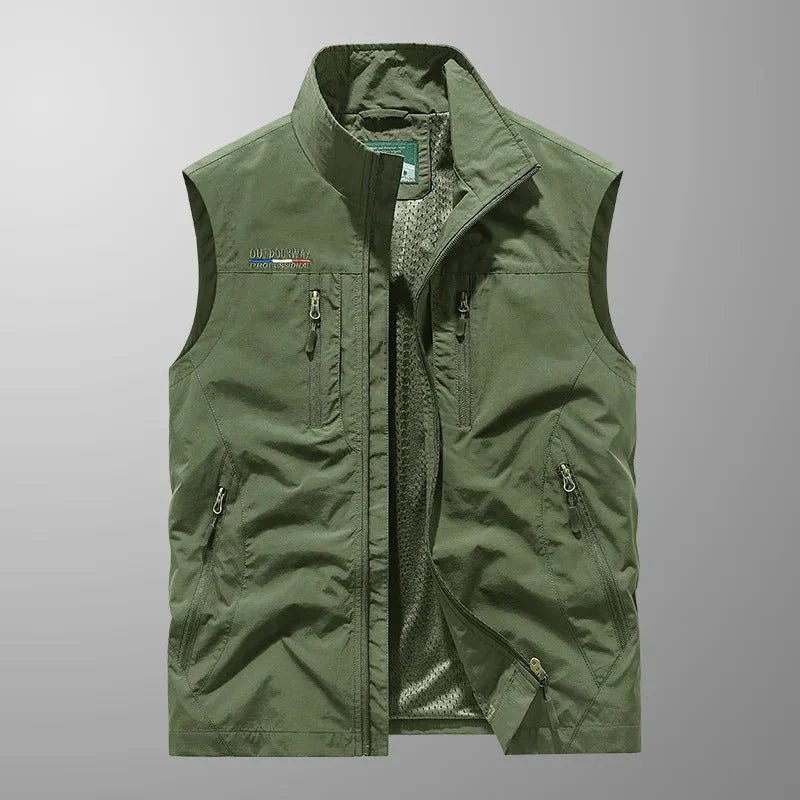 Louis | Breathable Multi-Pocket Cargo Waistcoat