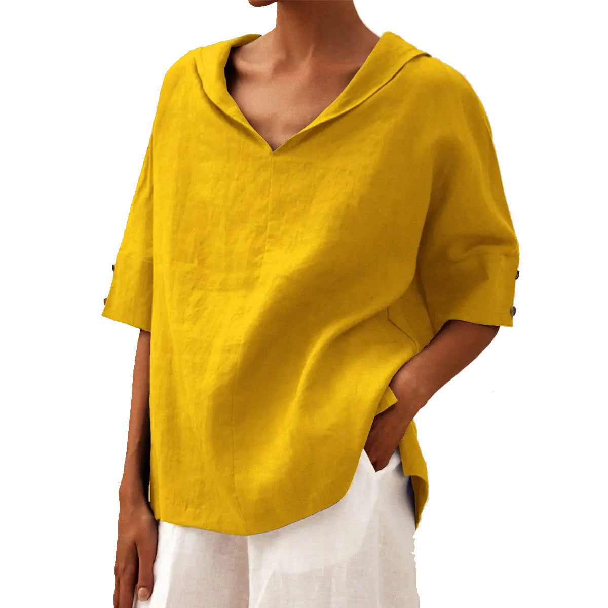 LOLA - Classic Cotton Crew Neck Top